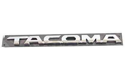 Tacoma Logo - Amazon.com: Toyota Genuine Accessories 75427-04010 Tacoma Emblem ...