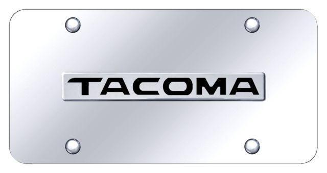 Tacoma Logo - Toyota Tacoma Logo Name on Chrome Standard Novelty Front License ...