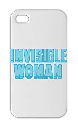 Invisible Woman Logo - Invisible Woman Logo IPhone 5 5s Plastic Case: Amazon.co.uk: Electronics