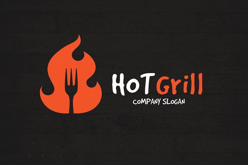 Grill Logo - Hot Grill Logo Templates Creative Market