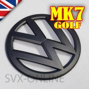 Grill Logo - VW Golf MK7 2013-2016 GTi R32 Front Bonnet Grill Logo Badge - MATT ...