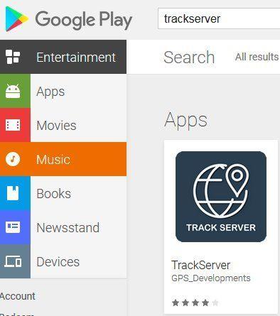 Android App Store Logo - Android App TrackServer - www.gps2find.com