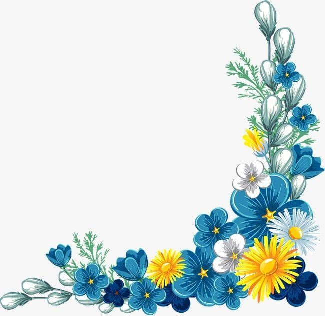 Blue and Yellow Flower Logo - Blue Flowers, Yellow, Flowers PNG and PSD File for Free Download