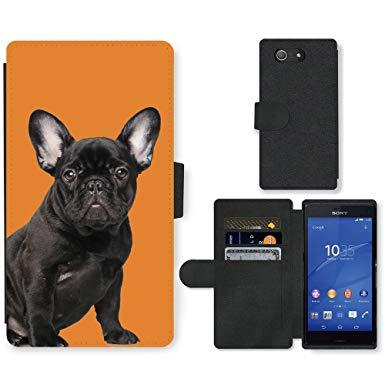 Orange and Black Bulldog Logo - GoGoMobile Hot Style Cell Phone Card Slot PU Leather Wallet Case