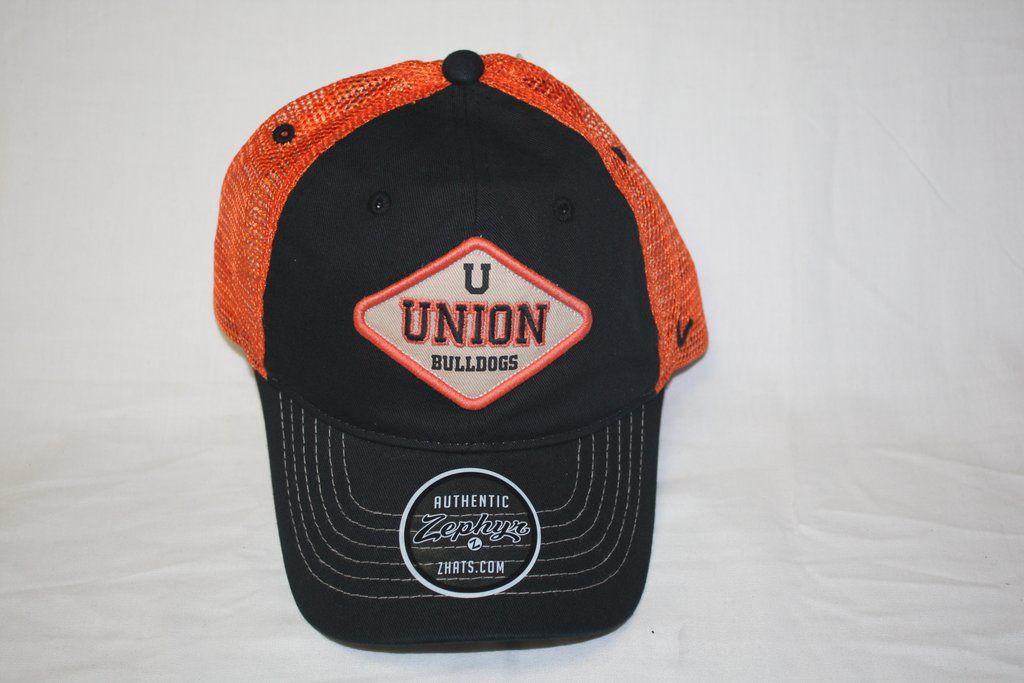 Orange and Black Bulldog Logo - Union College Roadside Black and Orange Z-Hat