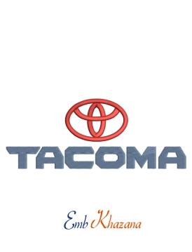 Tacoma Logo - Toyota tacoma logo embroidery design
