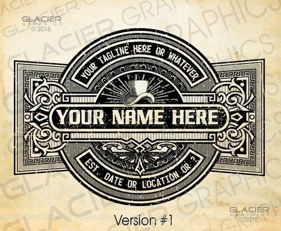 Vintage Professional Logo - Victorian Logo Custom Victorian Pre Made Logo Custom Vintage Logo