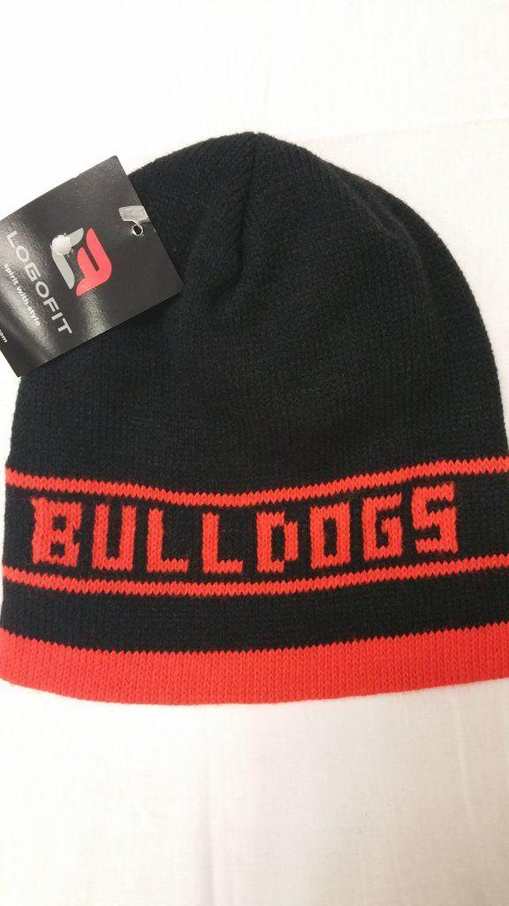 Orange and Black Bulldog Logo - Orange and Black Bulldogs Beanie – Union College