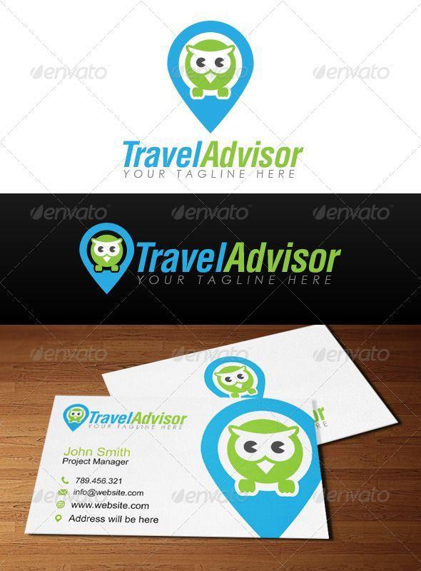 Travel Owl Logo - Travel Advisor Logo | Ready Made Logo/Brand Design | Pinterest ...