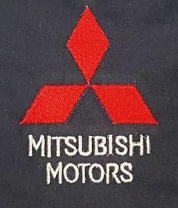 Mitsubishi Motors Logo - CUSTOM BLACK ZIPPED HOODIE HOODED SWEATSHIRT EMBROIDERED MITSUBISHI