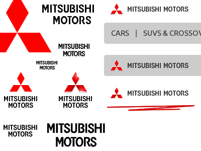 Mitsubishi Motors Logo - Pixel Perfection With Mitsubishi Motors Logo By Michael Sharanda