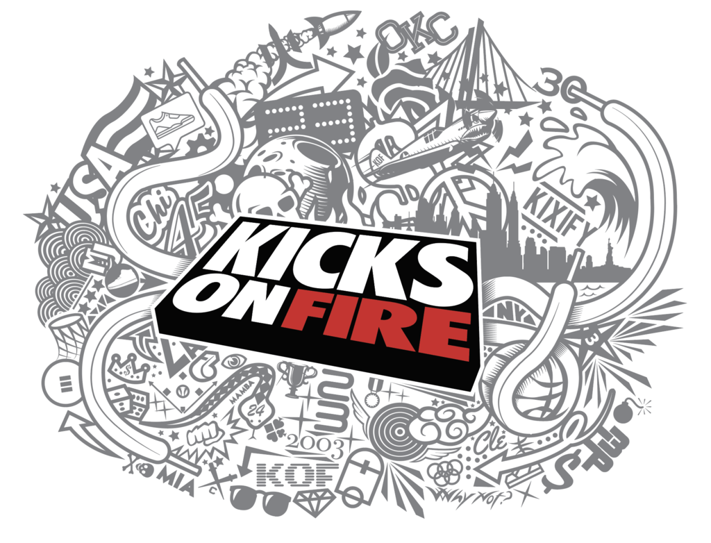 Kicks On Fire Logo - KicksOnFire T Shirt (3M)