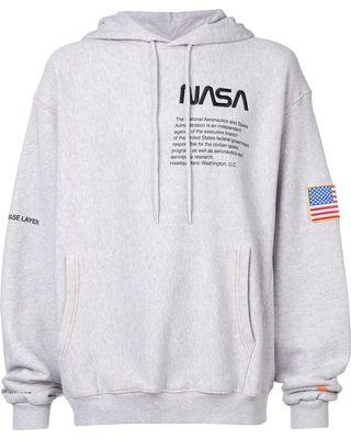 Heron Preston NASA Logo - Shopping Special: Heron Preston NASA hoodie - Grey