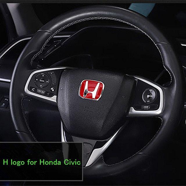 Honda H Logo - H Logo Modified Steering Wheel Emblem Steering Wheel Sticker Emblem ...