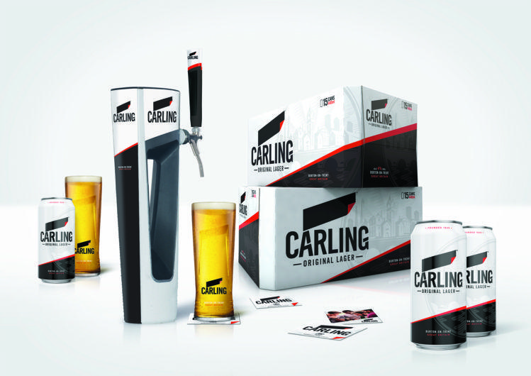 Leading Beer Lager Logo - Carling rebrand unveiled across portfolio