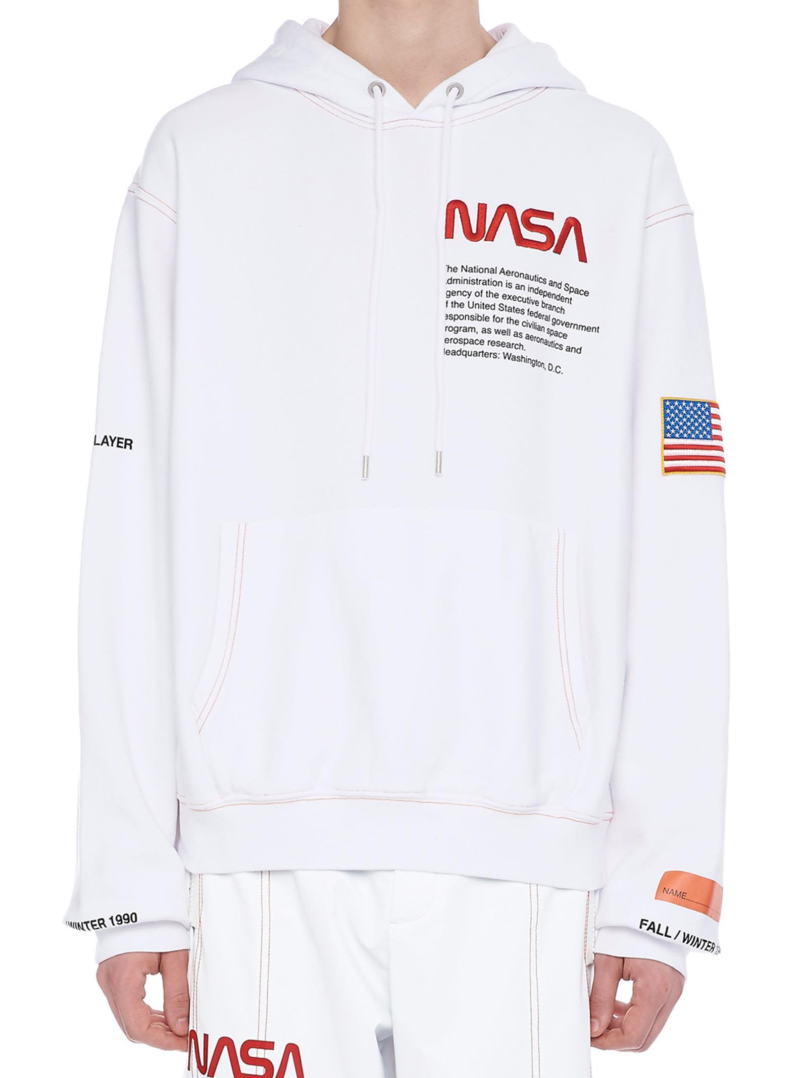 Heron Preston NASA Logo - Heron Preston 'Nasa' Hoodie In White | ModeSens
