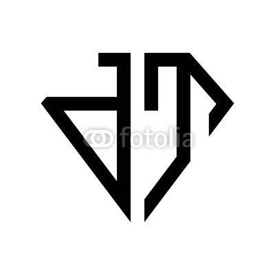 Black Diamond Shape Logo - initial letters logo dt black monogram diamond pentagon shape. Buy