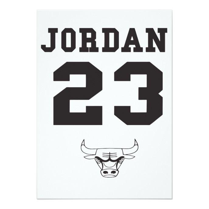 Custom Jordan 23 Logo - Michael Jordan 23 Chicago Bulls Nba Basketball T-S Card Custom ...