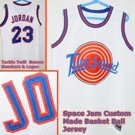 Custom Jordan 23 Logo - Michael Jordan #23 Space Jam Custom Tune Squad White Jersey - Custom ...