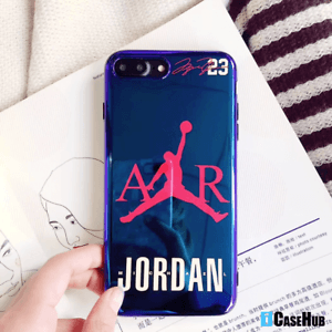 Custom Jordan 23 Logo - Custom Blu-ray Air Jordan 23 Signature Mirror Soft iPhone X Xs Max 7 ...