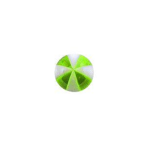 8 Green Ball Logo - Green 8 Faces Ball Acrylic UV Piercing Only Ball