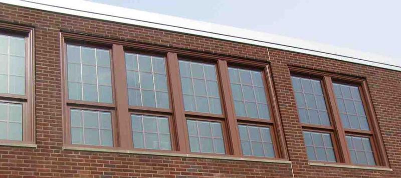 Beaty Warren Middle School Logo - Historical and Replacement - Wausau Window and Wall Systems