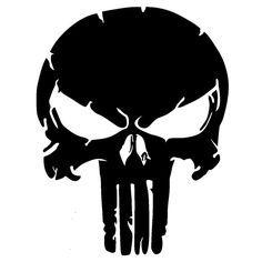 Black and White Punisher Logo - Best Punisher image. Vinyl decals, Punisher, Stickers