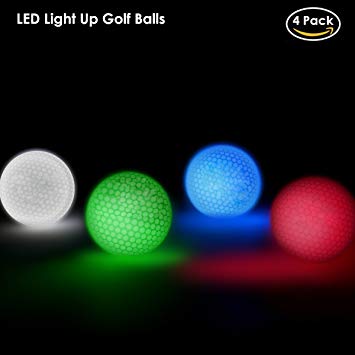 8 Green Ball Logo - OUMAX (4 Pack Light Up LED Golf Balls, Stay on 8 Minutes, Official ...