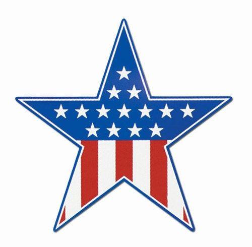 Cool Red White and Blue Star Logo - Red, White, and Blue Star Cutout - PartyCheap