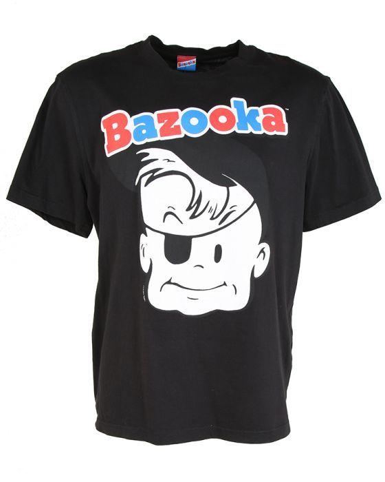 Black L Logo - Bazooka Black Logo T-Shirt - L Black £25 | Rokit Vintage Clothing