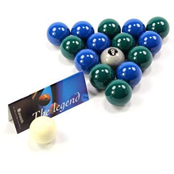 8 Green Ball Logo - EXCLUSIVE! Aramith Premier SILVER 8 BALL Edition GREEN & BLUE Pool