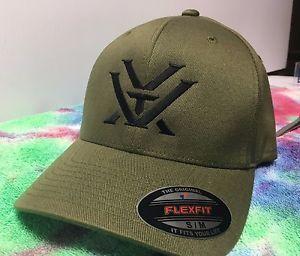 8 Green Ball Logo - Vortex Optics Logo Embroidered Flexfit Ball Cap Hat Black, Olive