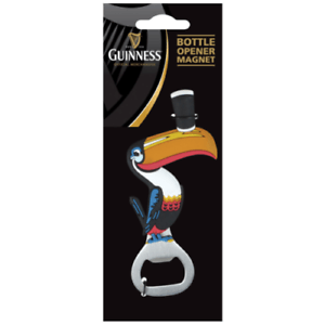 Guinness Toucan Logo - NEW Official Guinness Toucan Bottle Opener Fridge Magnet Logo ...