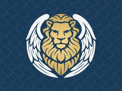 Circle Lion Logo - Winged Lion Logo by Veronika Žuvić