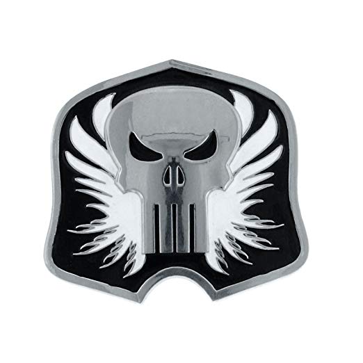 Black and White Punisher Logo - Amazon.com: Marvel Comics Punisher Logo Silver Black and White Belt ...