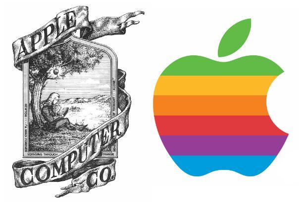 Simple Computer Logo - The original Apple computer logo before the clean and simple new one