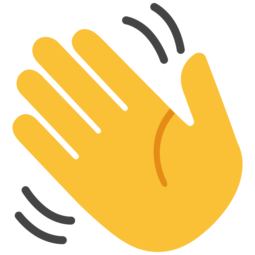 Emoji Hand Logo - File:Emoji u1f44b.svg