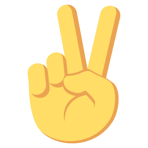 Emoji Hand Logo - Victory Hand Emoji Emoticon Vector Icon | Free Download Vector Logos ...