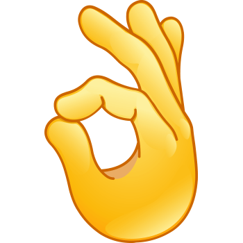 Emoji Hand Logo - OK | Facebook-Symbols Miscellaneous, Cool | Emoticon, Emoji, Hands