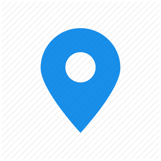 Blue Map Logo - Address, blue, location, map, marker icon