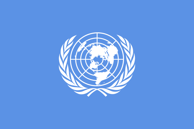 Blue Map Logo - The Map Projection of the United Nations' Flag - GeoLounge: All ...