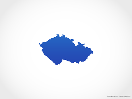 Blue Map Logo - Vector Maps of Czech Republic | Free Vector Maps