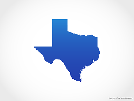 Blue Map Logo - Vector Maps of Texas | Free Vector Maps
