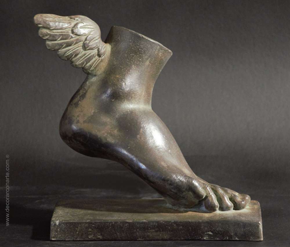 Mercury Winged Foot Logo - Winged foot (fragment of Hermes). 22x22x13cm