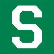 White and Green Block Logo - File:Block-Letter-White-S-Green-BG.jpg - Wikimedia Commons
