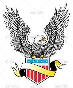 Eagle Standing On Shield Logo - 123 Best Cool things images | Tribal tattoos, Usa tattoo, Bald eagle
