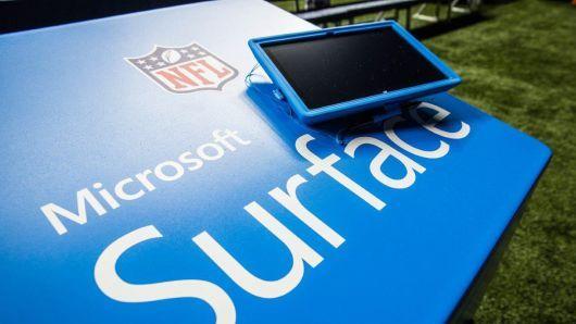 Surface Blue Logo - NFL announcers keep calling Surface tablet 'iPad'