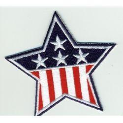 Red White Blue Star Logo - RED, WHITE AND BLUE STAR appliques
