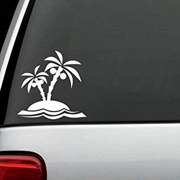 Vans Palm Tree Logo - Palm Trees Beach Decal Vinyl Sticker. Cars Trucks Vans
