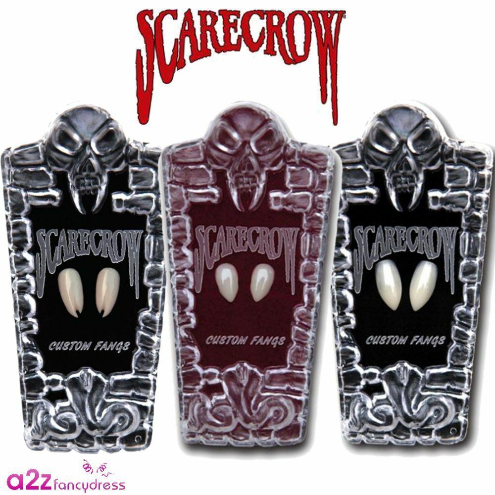 Small Vampire Logo - HALLOWEEN SCARECROW VAMPIRE FANGS SMALL LARGE VIPER DELUXE CAPS COOL